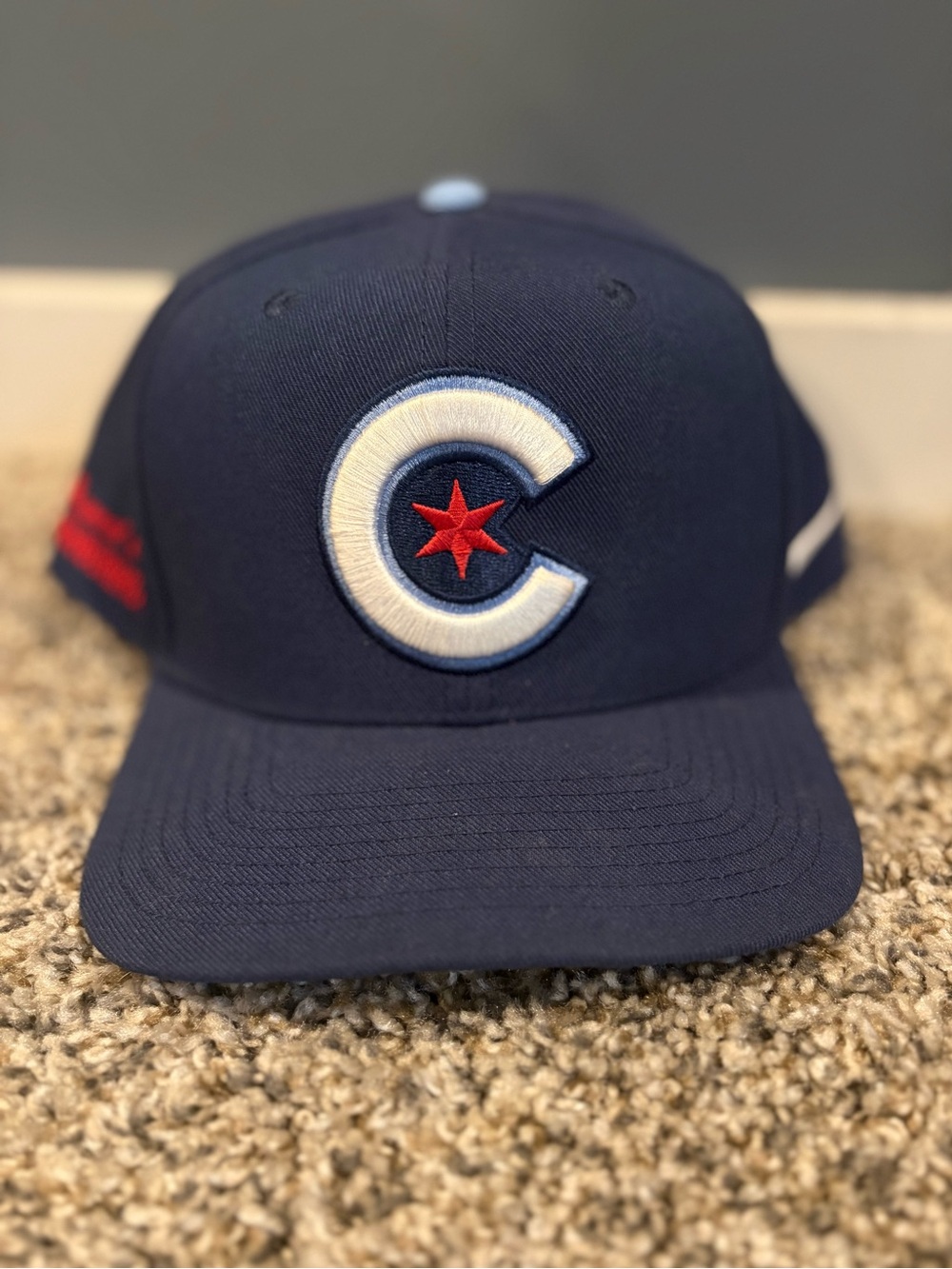 Chicago Cubs Snap Back Pro Cap Hat Nike Size Medium Large